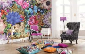 Gorgeous Mural Ideas Bringing Floral Designs into Modern Living Rooms