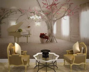 Gorgeous Mural Ideas Bringing Floral Designs into Modern Living Rooms