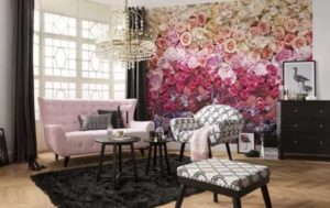Gorgeous Mural Ideas Bringing Floral Designs into Modern Living Rooms