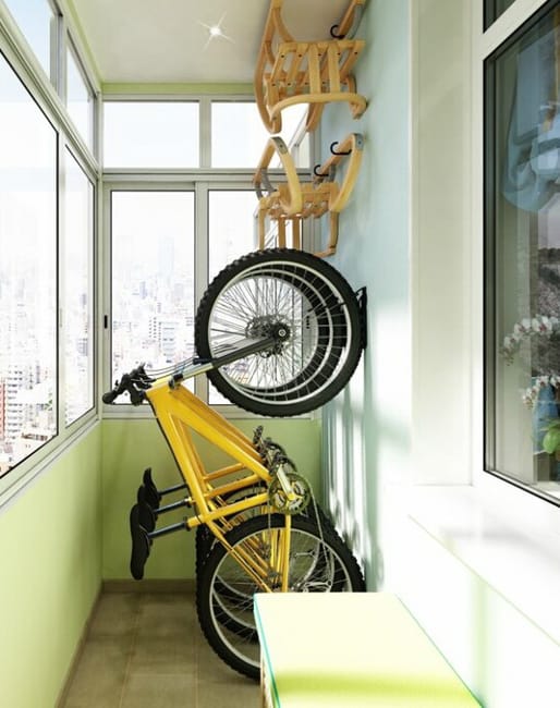 Balcony bike storage online
