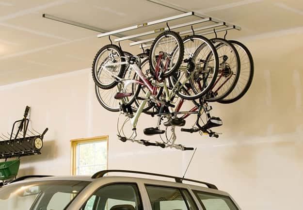 Ceiling bike sales storage ideas