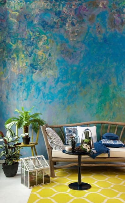 colorful textured wall painting