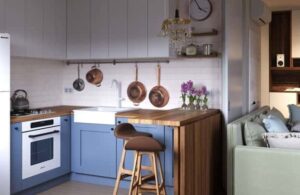 Blue Kitchen Colors, Calm Accents in Modern Kitchen Designs