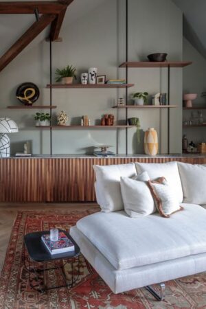 Modern Interiors and Gorgeous Rooftop Garden Design, Penthouse in London