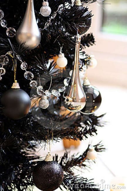 Bronze and Black Christmas Tree