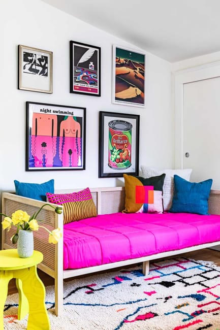 living room furniture colorful fabrics
