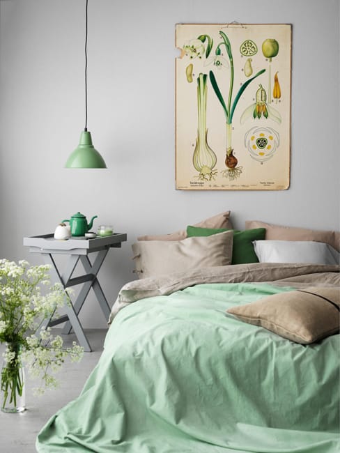 green bedroom colors