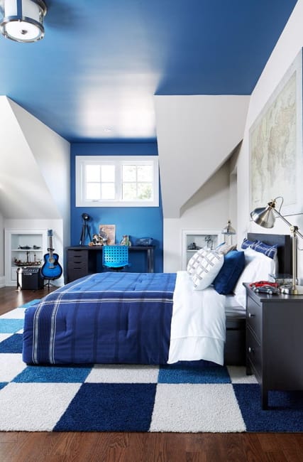 white blue bedroom colors