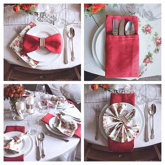 Valentine's Day Napkin Folding Ideas - Creative Ramblings