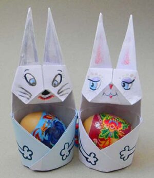 Easter Crafts and Unique Gifts, How to Fold Origami Bunnies