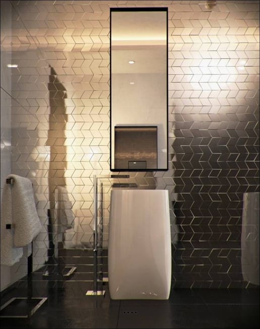contemporary bathroom design small rooms