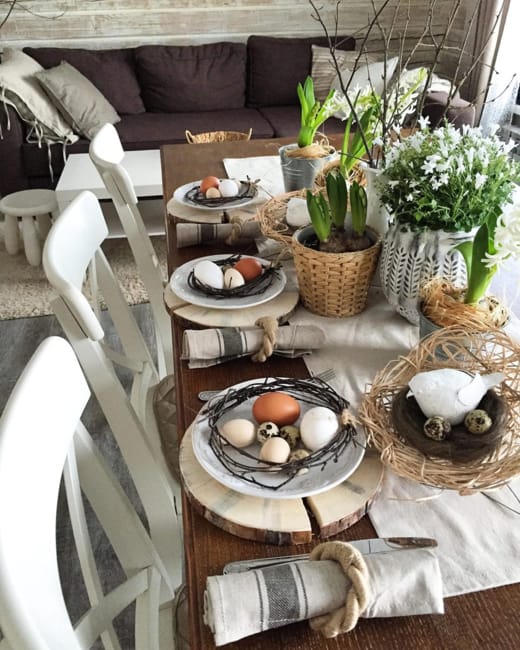easter table setting