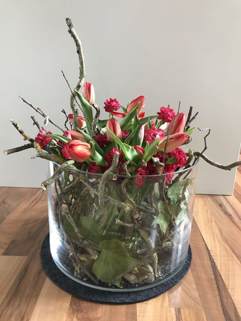 spring flower arrangement