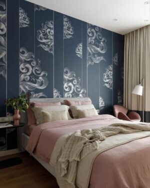 Modern Bedroom Wallpaper Designs, Beautiful Accent Wall Decoration Ideas
