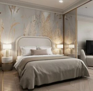 Modern Bedroom Wallpaper Designs, Beautiful Accent Wall Decoration Ideas