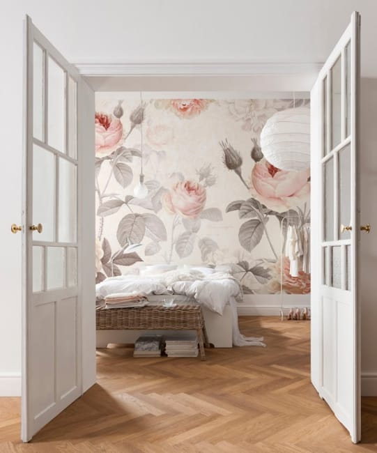 floral wallpaper bedroom ideas