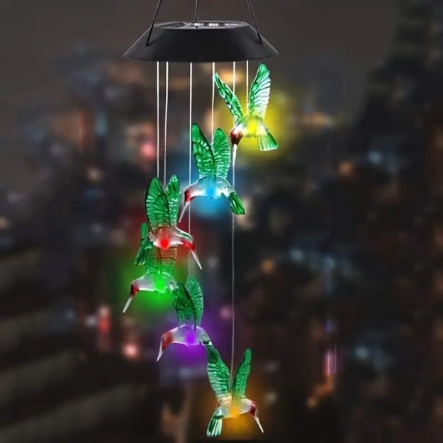 glowing wind chimes