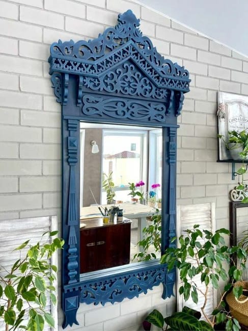 wooden mirror frame