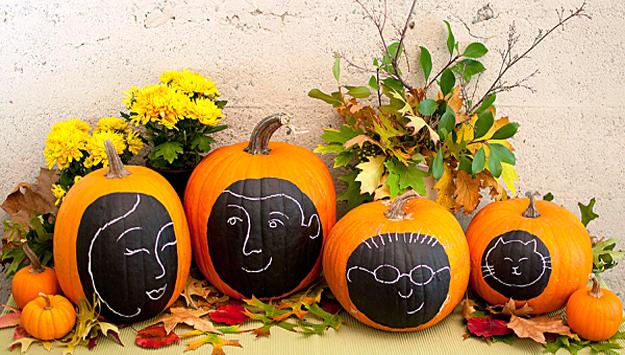 handmade halloween decorations black paint