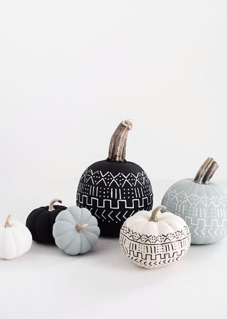 handmade halloween decorations black paint
