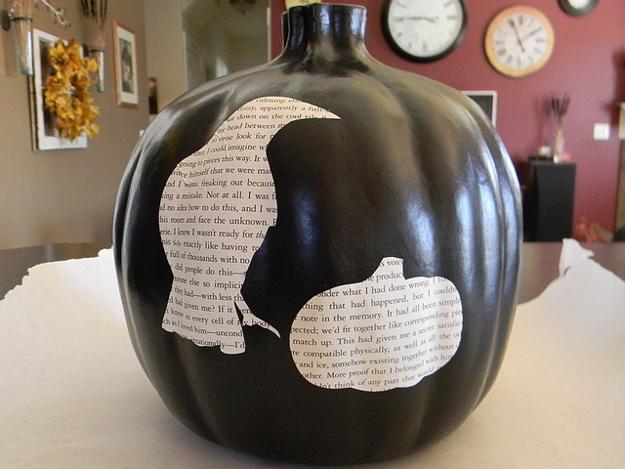 handmade halloween decorations black paint