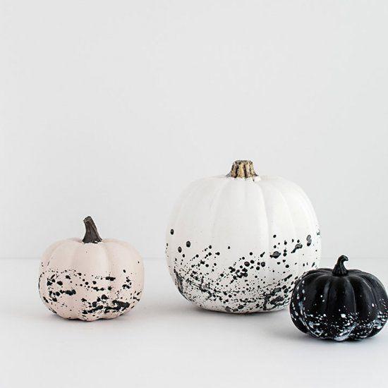 handmade halloween decorations black paint