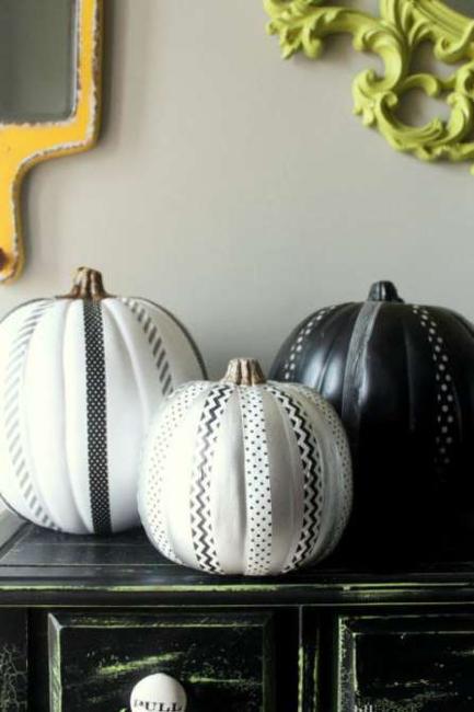 handmade halloween decorations black paint