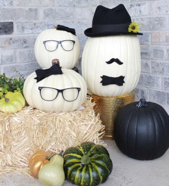 handmade halloween decorations black paint