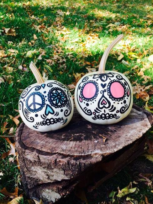 handmade halloween decorations black paint