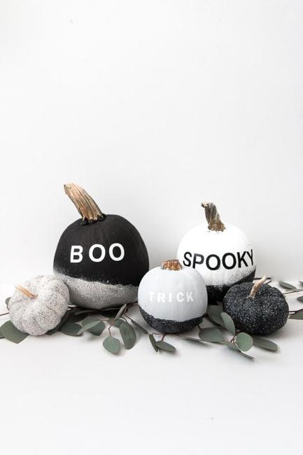 handmade halloween decorations black paint