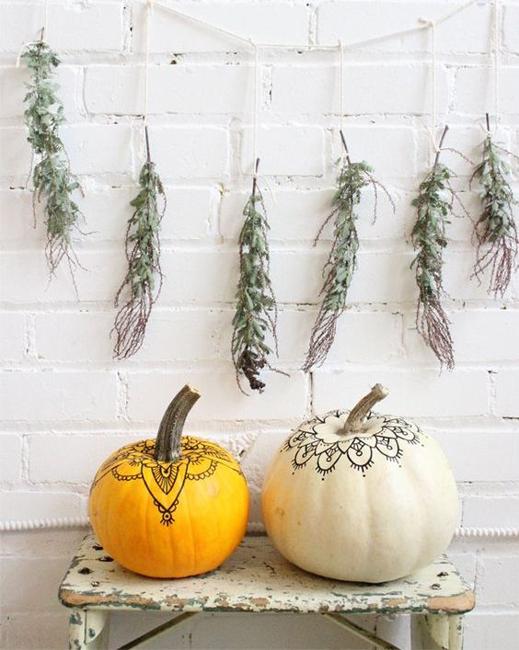 handmade halloween decorations black paint