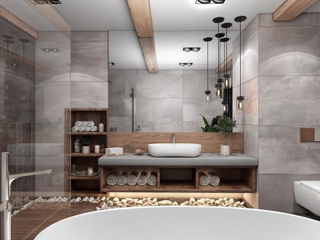 home spa modern bathrooms