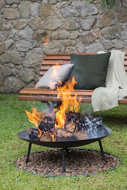 fire pit bench