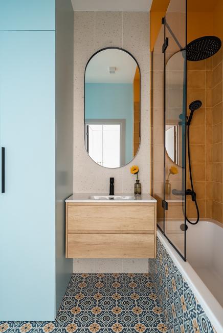 small bathroom sink wall mirror