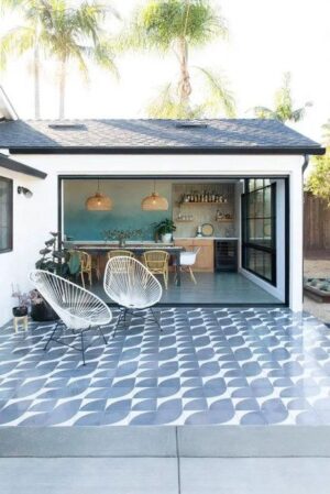 Colorful and Patterned Outdoor Tile Designs, 50 Beautiful Patio Ideas