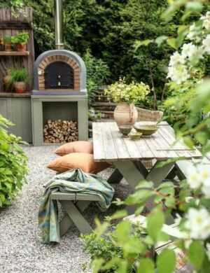 Danish Style Outdoor Seating Design photo