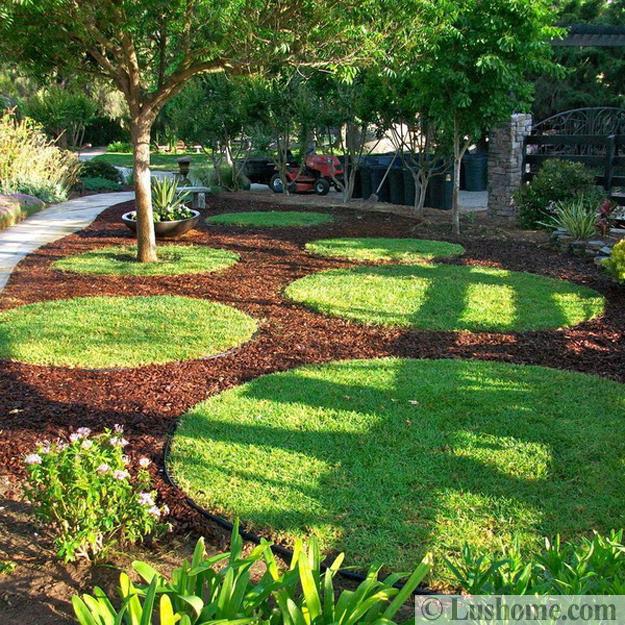 creative landscaping ideas circles