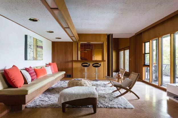 natural floor materials cork contemporary room design