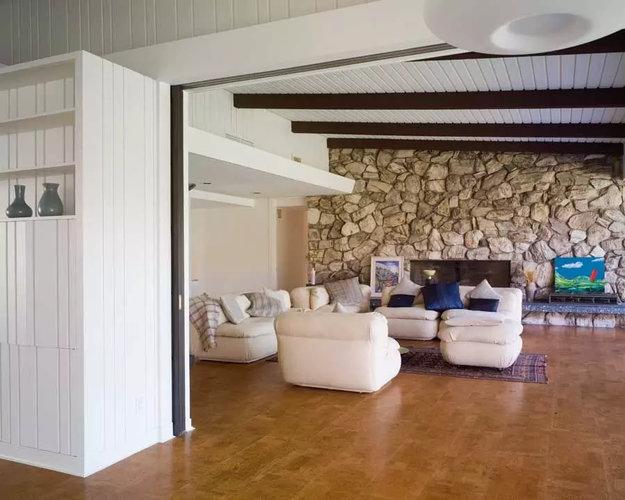 natural floor materials cork contemporary room design