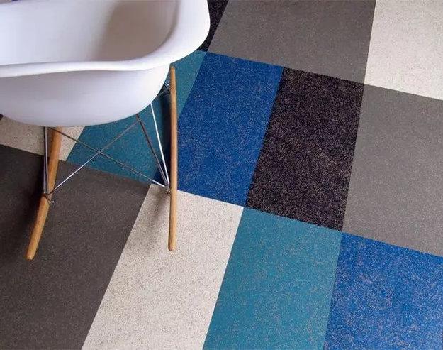 blue cork tiles