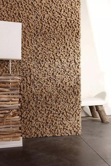 natural sustainable material cork wall design ideas