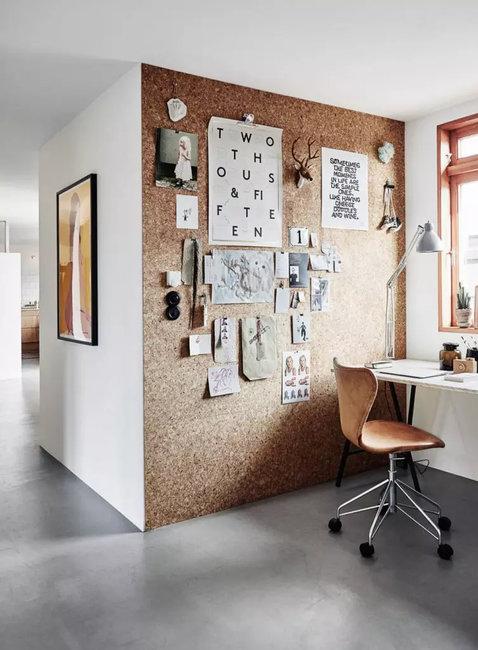 natural sustainable material cork wall design ideas