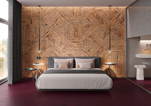 natural sustainable material cork wall design ideas