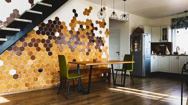natural sustainable material cork wall design ideas