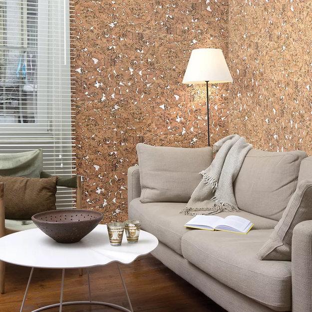 natural sustainable material cork wall design ideas