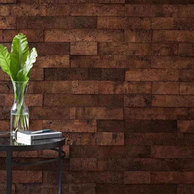 natural sustainable material cork wall design ideas