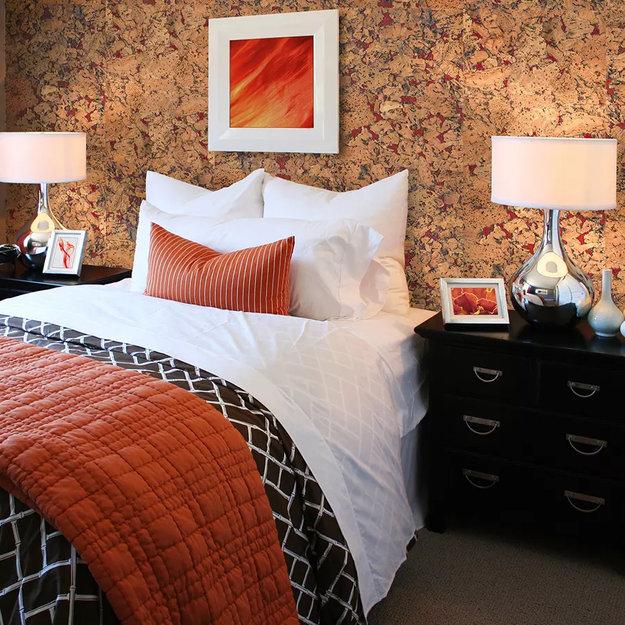 natural sustainable material cork wall design ideas