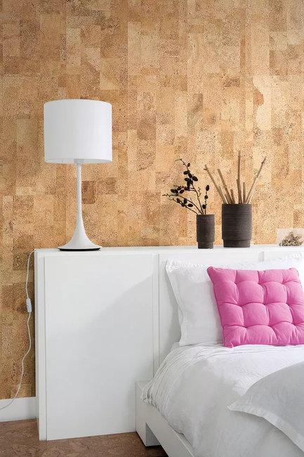 natural sustainable material cork wall design ideas