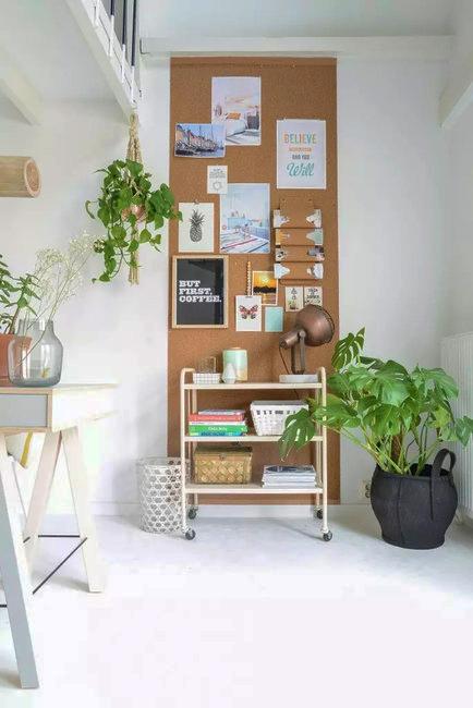 natural sustainable material cork wall design ideas