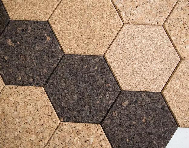geometric pattern cork tile designs